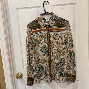 Multicolored paisley blouse